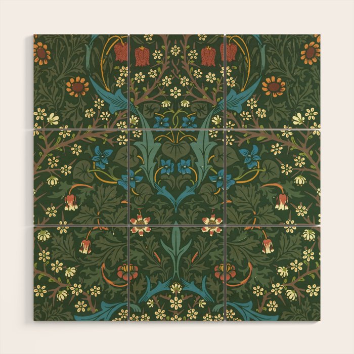 William Morris "Blackthorn" 1. Wood Wall Art Gallery Image 1