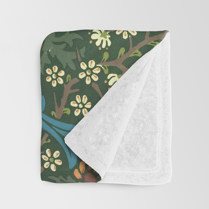 William Morris "Blackthorn" 1. Throw Blanket Gallery Image 3
