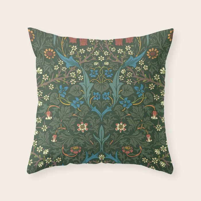 William Morris "Blackthorn" 1. Throw Pillow Gallery Image 6