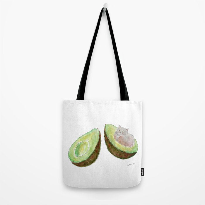 Avocado Nyancoã- Avocado kitty - Tote Bag Gallery Image 2