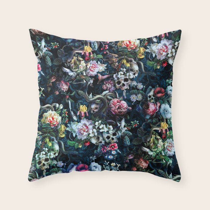 Skull and Snakes VII Throw Pillow Gallery Image 6