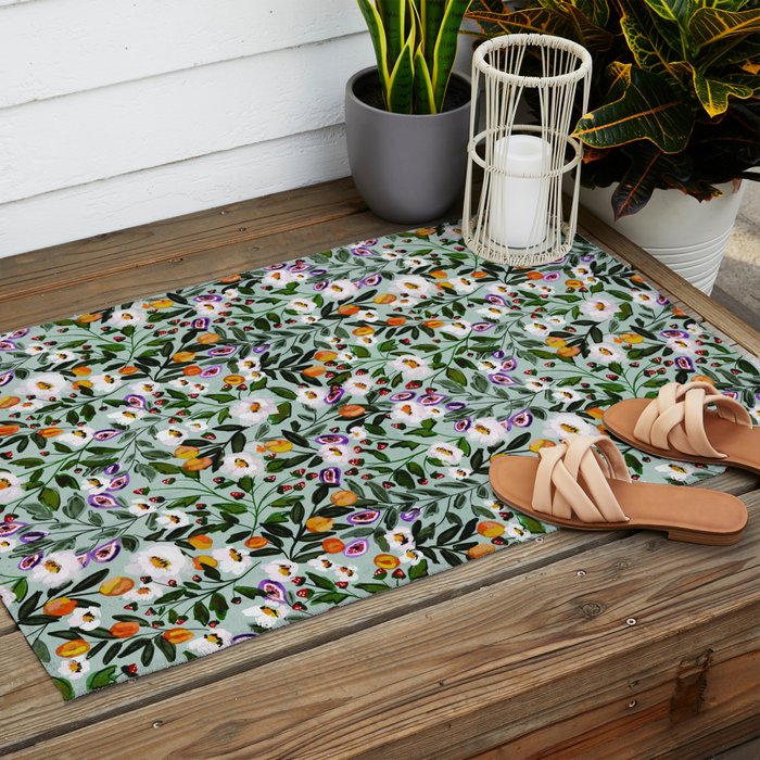 Harvest Garden Outdoor Rug Gallery Image 2