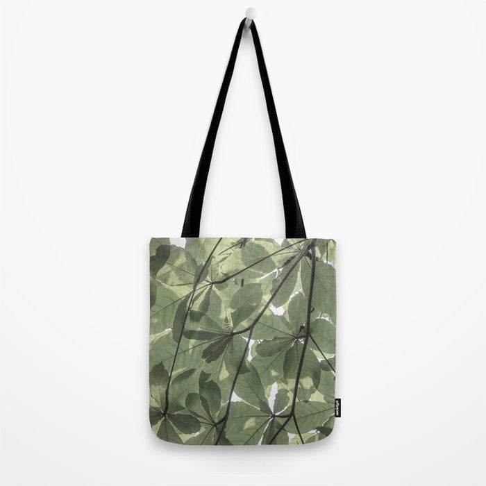 Sage green botanical art print - soft green leaves - nature and travel photography Tote Bag Gallery Image 2