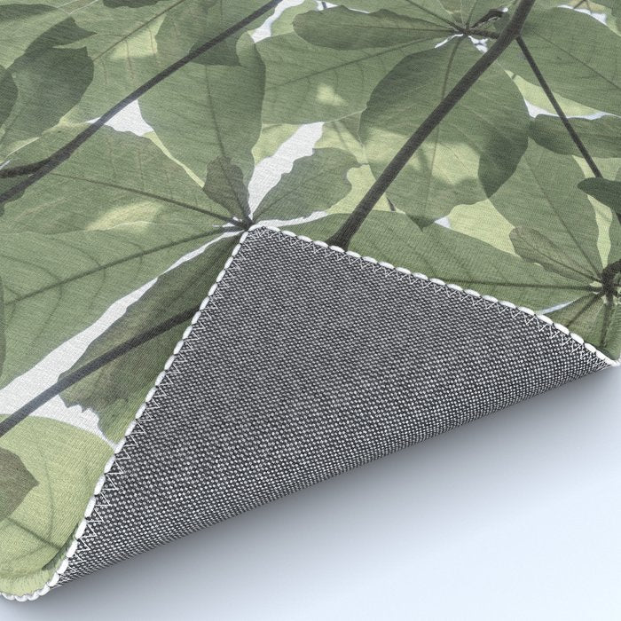 Sage green botanical art print - soft green leaves - nature and travel photography Rug Gallery Image 4