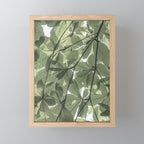 Sage green botanical art print - soft green leaves - nature and travel photography Mini Art Print Gallery Image 1