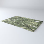 Sage green botanical art print - soft green leaves - nature and travel photography Rug Gallery Image 3