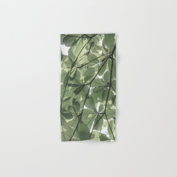 Sage green botanical art print - soft green leaves - nature and travel photography Bath Towel Gallery Image 1