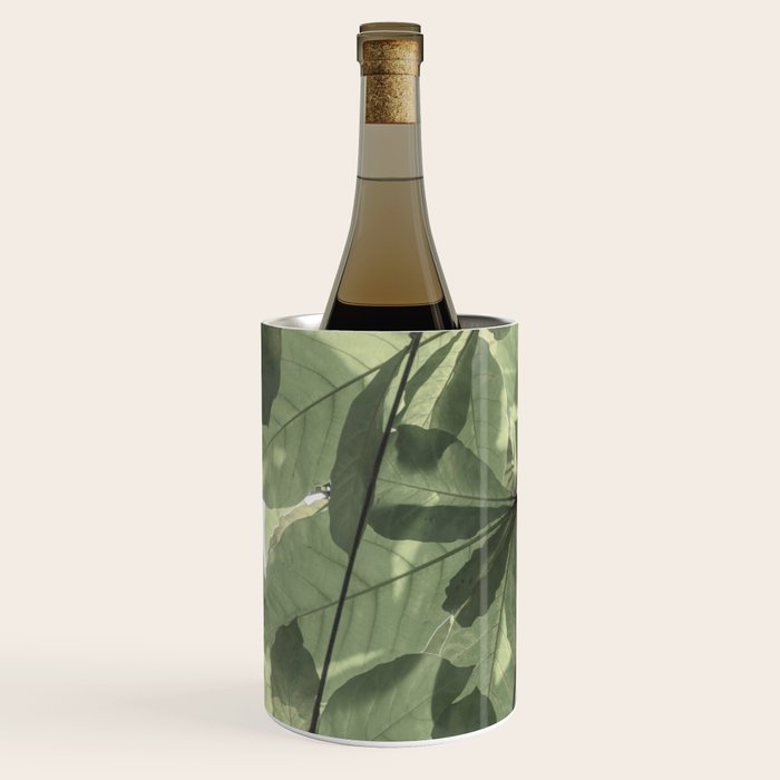 Sage green botanical art print - soft green leaves - nature and travel photography Wine Chiller Gallery Image 2