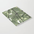 Sage green botanical art print - soft green leaves - nature and travel photography Notebook Gallery Image 2