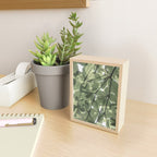 Sage green botanical art print - soft green leaves - nature and travel photography Mini Art Print Gallery Image 2