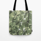Sage green botanical art print - soft green leaves - nature and travel photography Tote Bag Gallery Image 1