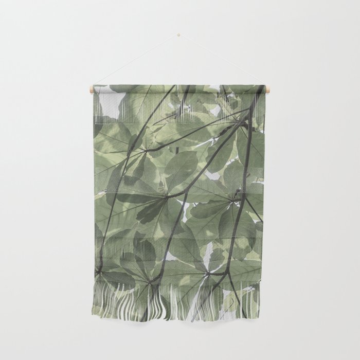 Sage green botanical art print - soft green leaves - nature and travel photography Wall Hanging Gallery Image 1