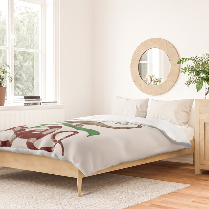 Albertus Seba Iguana And Snakes Duvet Cover Gallery Image 2