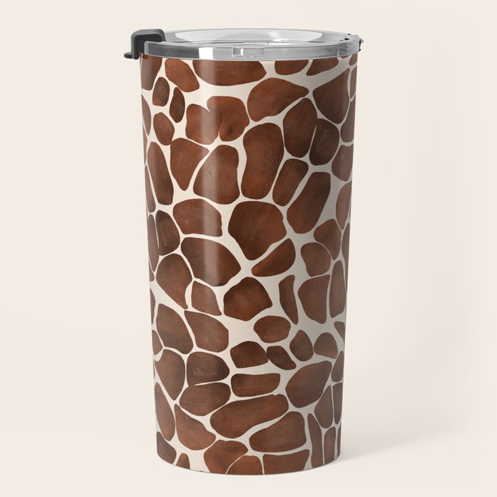 Modern giraffe print Travel Mug Gallery Image 3