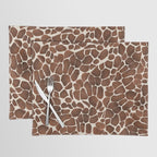 Modern giraffe print Placemat Gallery Image 1