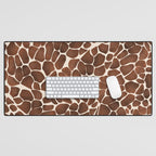 Modern giraffe print Desk Mat Gallery Image 1