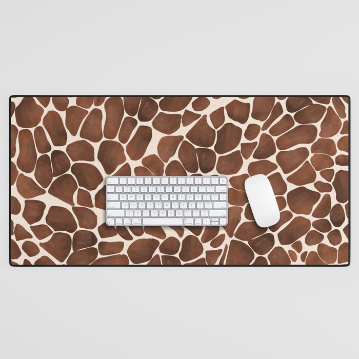 Modern giraffe print Desk Mat Gallery Image 1