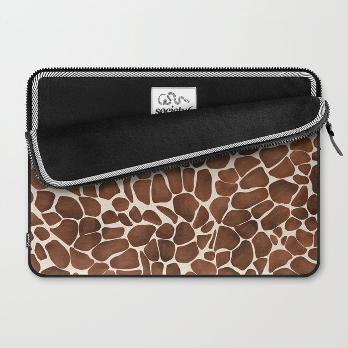 Modern giraffe print Laptop Sleeve Gallery Image 2
