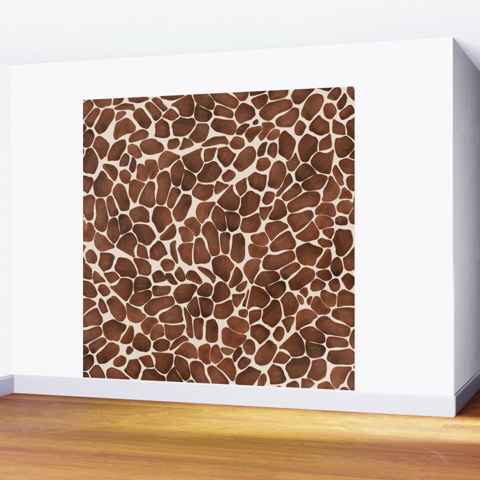 Modern giraffe print Wall Mural Gallery Image 2