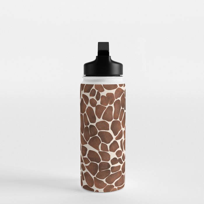 Modern giraffe print Water Bottle Gallery Image 3