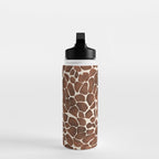 Modern giraffe print Water Bottle Gallery Image 3