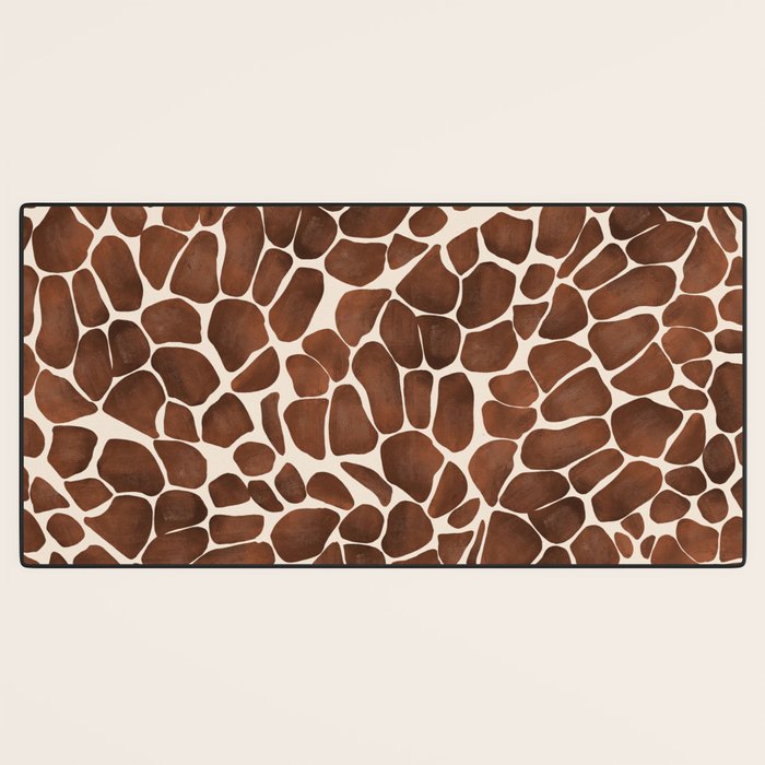 Modern giraffe print Desk Mat Gallery Image 3
