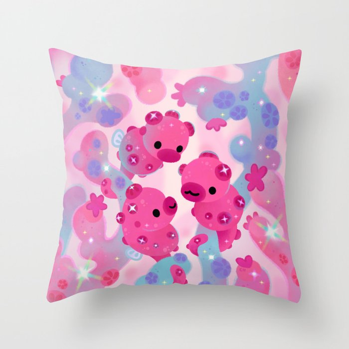 Pygmy seahorse Throw Pillow Gallery Image 6