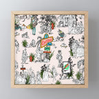 Toile de Jouy modern Mini Art Print Gallery Image 1