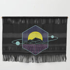 Outrun to the Sun / Spacewave / 80s Retro Wall Hanging Gallery Image 1