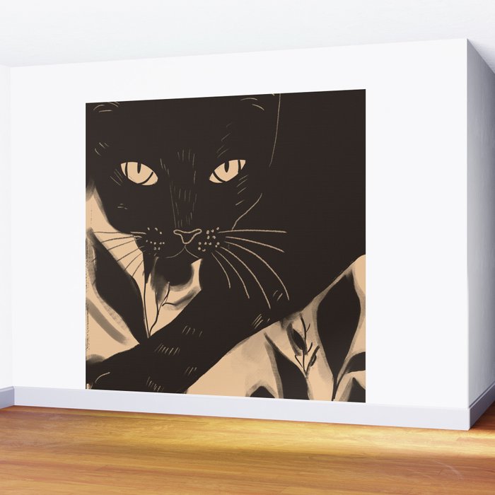 Black Cat 4 Wall Mural Gallery Image 2