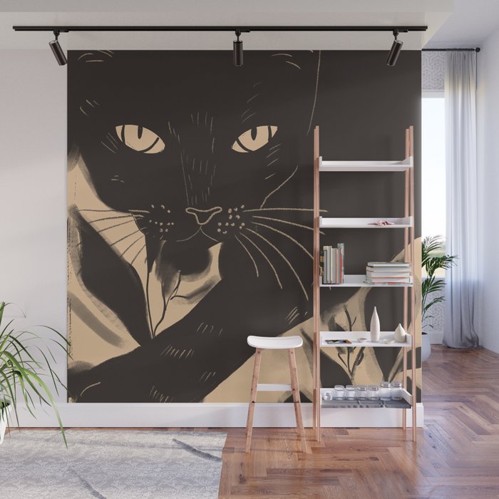 Black Cat 4 Wall Mural Gallery Image 1