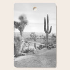 Yucca Valley | Black and White California Landscape Photography Cutting Board Gallery Image 1
