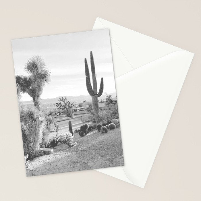 Yucca Valley | Black and White California Landscape Photography Stationery Card Gallery Image 2