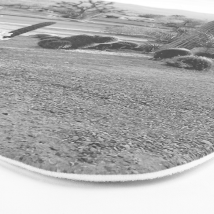 Yucca Valley | Black and White California Landscape Photography Bath Mat Gallery Image 3