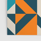 Modern Geometric flowers pattern Poster Gallery Image 3