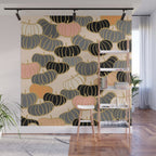 Retro Pumpkin Pattern 1 Wall Mural Gallery Image 1