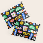 Fun retro quote sticker pattern Pillow Sham Gallery Image 3