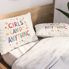 Girls can do anything  Pillow Sham Gallery Image 2