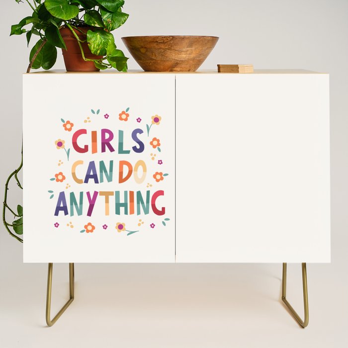 Girls can do anything  Credenza Gallery Image 1