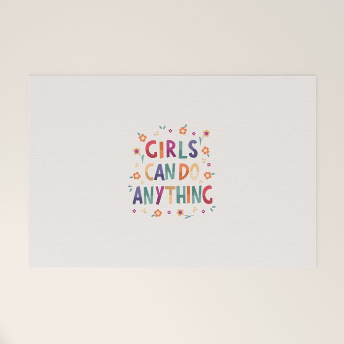 Girls can do anything  Welcome Mat Gallery Image 1