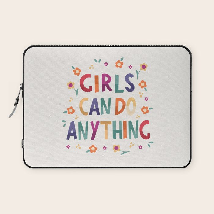 Girls can do anything  Laptop Sleeve Gallery Image 1