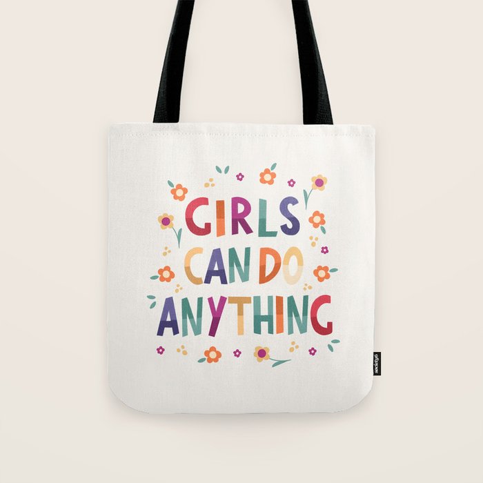 Girls can do anything  Tote Bag Gallery Image 1