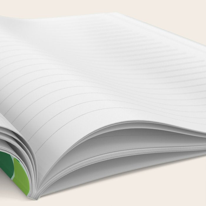 Green eco friendly geometric mosaic art pattern Notebook Gallery Image 2