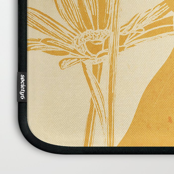 Minimalist Yellow Cat Laptop Sleeve Gallery Image 3