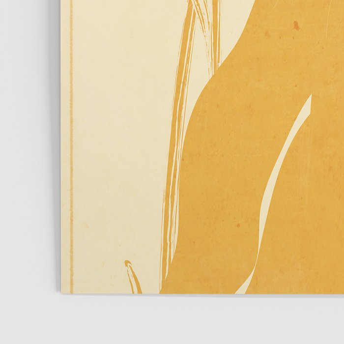 Minimalist Yellow Cat Poster Gallery Image 3
