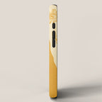 Minimalist Yellow Cat iPhone Case Gallery Image 2