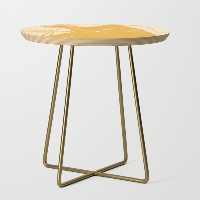 Minimalist Yellow Cat Side Table Gallery Image 1