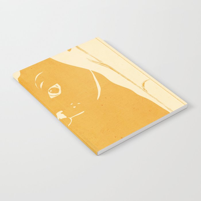 Minimalist Yellow Cat Notebook Gallery Image 2