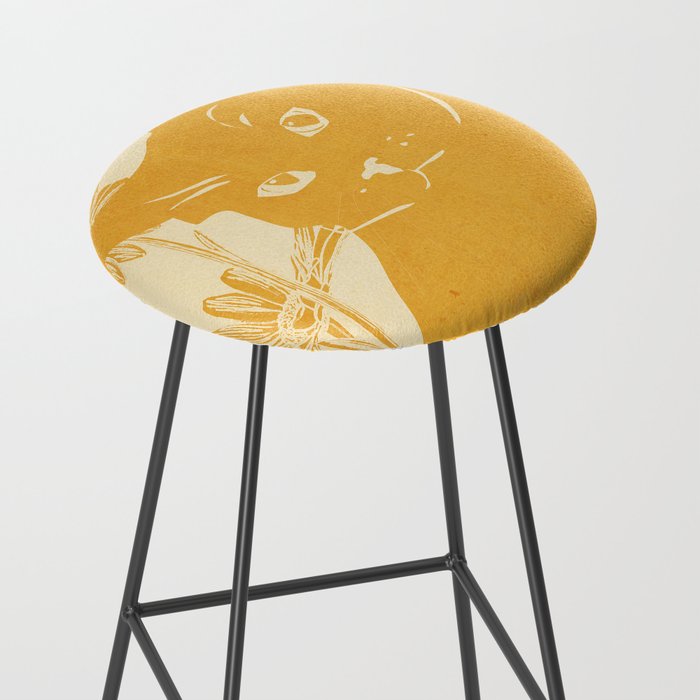Minimalist Yellow Cat Stool Gallery Image 2