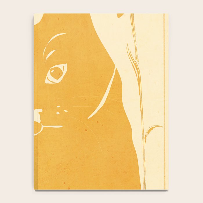 Minimalist Yellow Cat Notebook Gallery Image 4